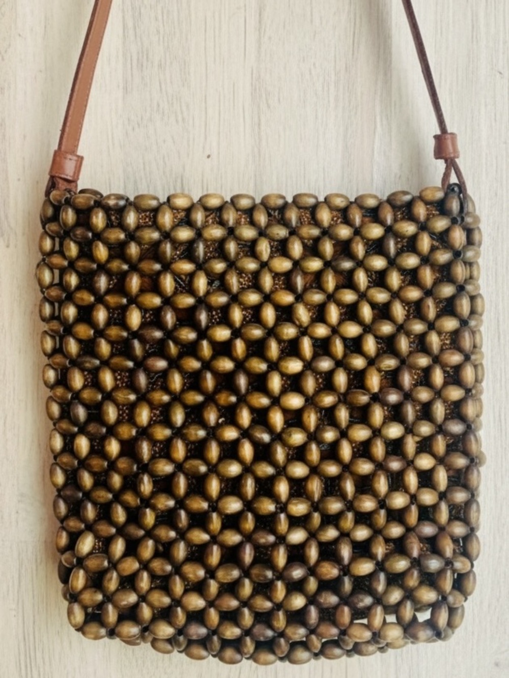 Vintage 1990’s beaded The Sak shoulder bag/purse with beautiful interior.